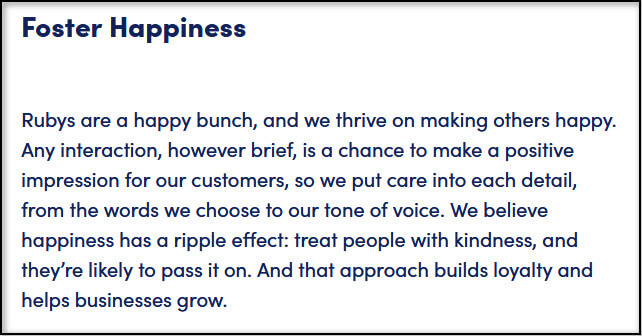 Ruby fosters happiness... details in image